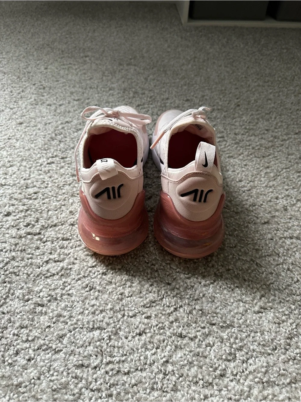 Nike Women’s Air Max 270 in Blush Pink and White